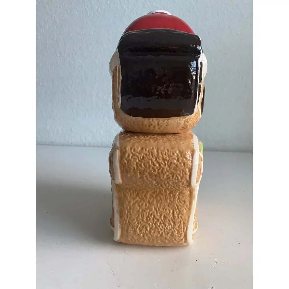 Disney Stitch Gingerbread Cookie Jar Christmas‎ Holiday Ceramic Hand Painted NEW